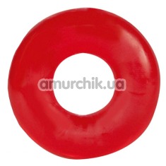 Эрекционное кольцо Stretchy Cockring, красное - Фото №1