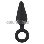 Анальная пробка Soft Touch Silicone Anal Plug S, черная - Фото №1