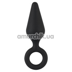Анальна пробка Soft Touch Silicone Anal Plug S, чорна - Фото №1