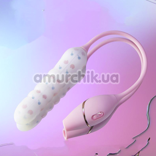 Симулятор орального сексу для жінок з пульсацією Kistoy Cathy Plus, рожевий