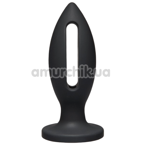 Анальная пробка Kink Lube Luge Premium Silicone Plug 5, черная - Фото №1