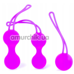 Набір вагінальних кульок Boss Series Silicone Kegal Balls Set, фіолетовий - Фото №1