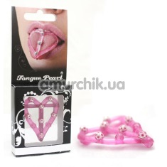 Насадка на язык Hard Pink Tongue Pearl супержёсткая - Фото №1