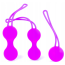 Набор вагинальных шариков Boss Series Silicone Kegal Balls Set, фиолетовый - Фото №1