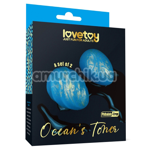Вагінальні кульки Ocean's Toner II, блакитні