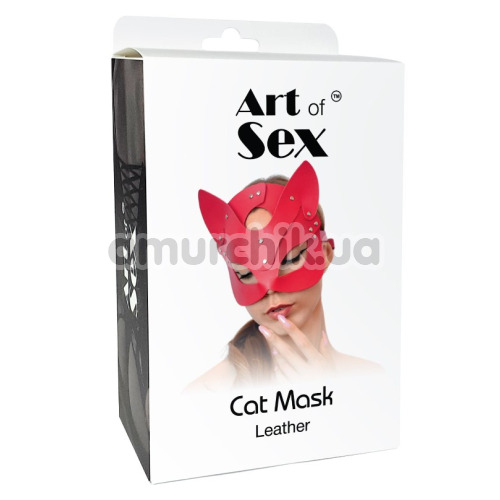 Маска Кошечки Art of Sex Cat Mask Leather, черная