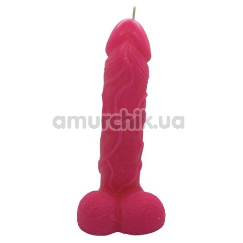Свічка у формі фалоса Чистий Кайф Pink Size L, рожева