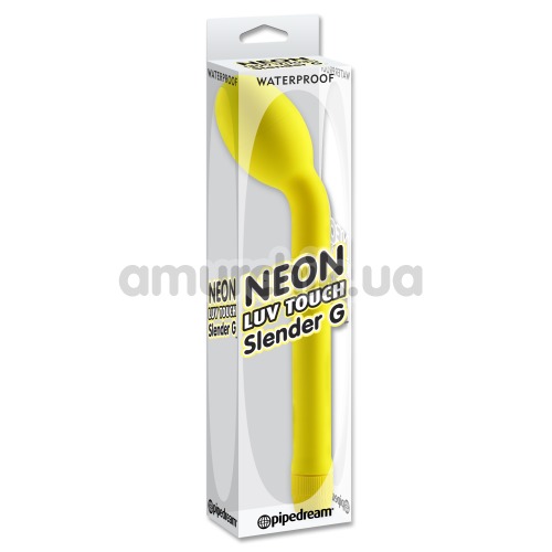 Вібратор для точки G Neon Luv Touch Slender G, жовтий