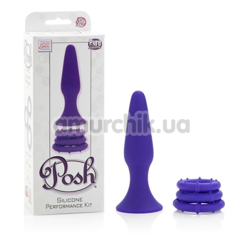Набор из 4 предметов Posh Silicone Performance Kit, фиолетовый