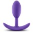 Анальная пробка Luxe Wearable Vibra Slim Plug Small, фиолетовая - Фото №1