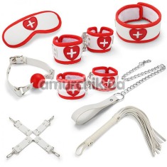 Бондажный набор sLash Nurse Bondage Set, белый - Фото №1