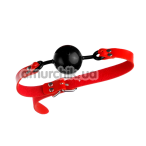 Кляп DS Fetish S&M Gag, черный с красным - Фото №1