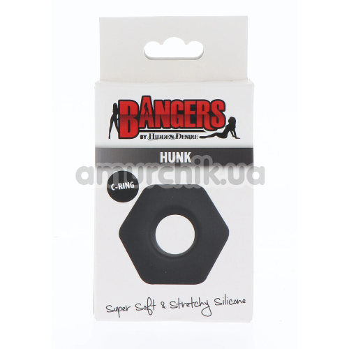 Эрекционное кольцо для члена Bangers Hunk C-Ring, черное