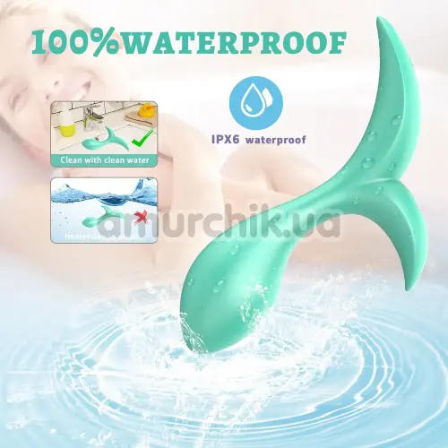 Анальна пробка з вібрацією Odeco Every Night Toys Sally, бірюзова