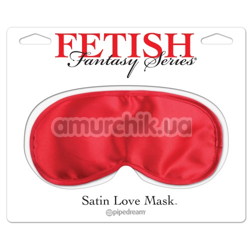 Маска на очі Satin Love Mask, червона