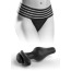 Трусики з анальною пробкою HookUp Panties Crotchless Love Garter, чорні - Фото №5