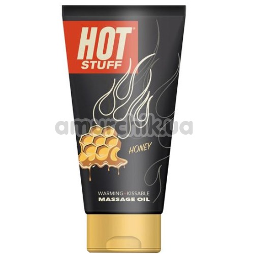 Массажное масло Hot Stuff Warming Kissable Massage Oil с согревающим эффектом - мед, 177 мл