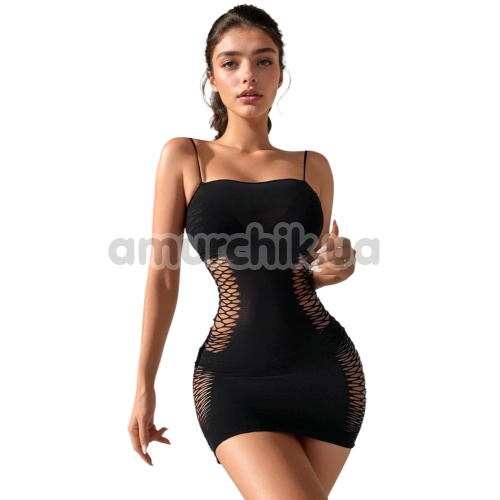 Платье Star Night Hollow Out Mini Dress, черное