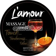 Масажна свічка L'amour Massage Candle Aperol Rush - апероль, 30 мл - Фото №1