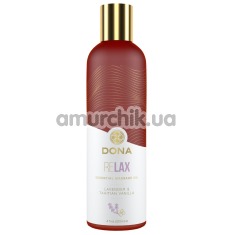 Массажное масло Dona Relax Lavender & Tahitian Vanilla - лаванда и ваниль, 120 мл - Фото №1