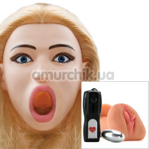 Секс-лялька з вібрацією Kayden's Deep Throat Inflatable Doll