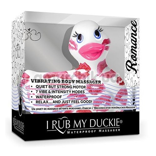 Клиторальный вибратор I Rub My Duckie Romance 2.0 с поцелуями, белый