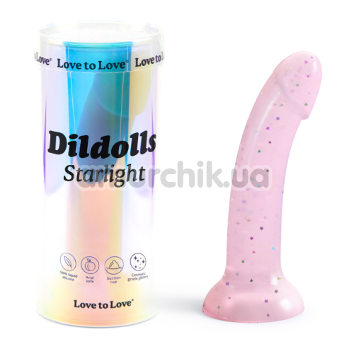Фаллоимитатор Love To Love Dildolls Starlight, розовый