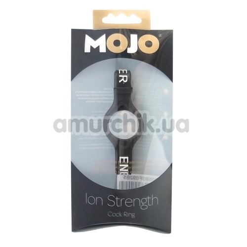 Эрекционное кольцо Mojo Ion Strength Cockring, черное