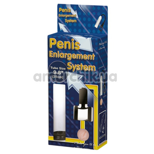 Вакуумная помпа с вибрацией Penis Enlargement System 010067, прозрачная