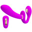 Безремневой страпон с вибрацией и электростимуляцией Pretty Love Thunderbird, фиолетовый - Фото №2