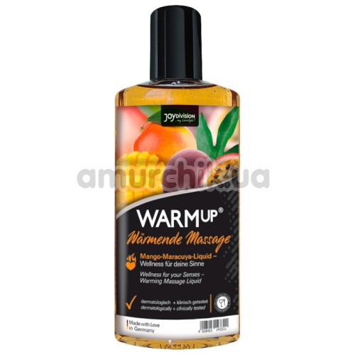 Массажное масло Warmup Mango-Maracuya с согревающим эффектом, 150 мл