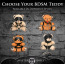 Брелок Master Series Gagged Teddy Bear Keychain - медвежонок, коричневый - Фото №13