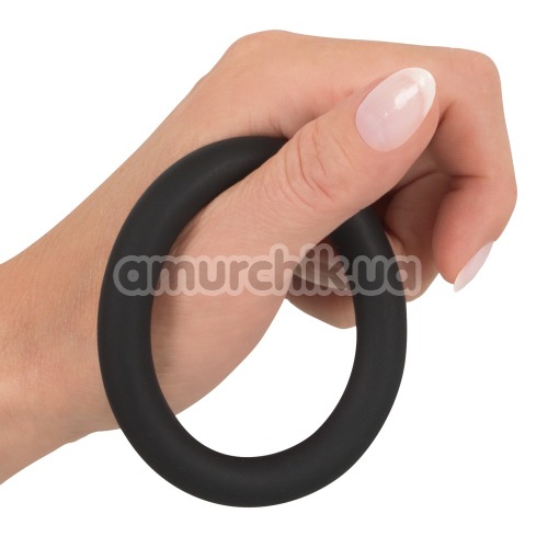 Эрекционное кольцо для члена Black Velvets Cock & Ball Loop, черное