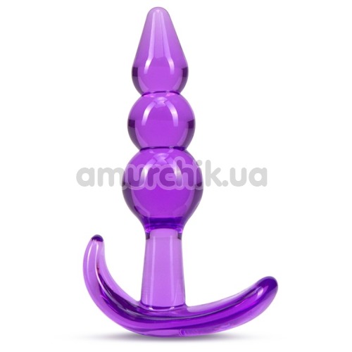 Анальная пробка B Yours Triple Bead Anal Plug, фиолетовая - Фото №1