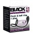 Эрекционное кольцо с анальной пробкой Black Velvets Cock & Ball Ring + Plug, чёрное - Фото №7