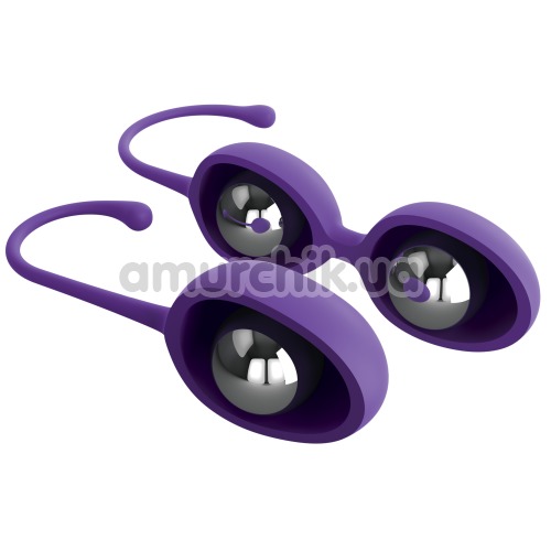 Набір вагінальних кульок Intimate + Care Kegel Trainer Set, фіолетовий