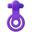 Виброкольцо Fantasy C-Ringz Lovely Licks Couples Ring, фиолетовое - Фото №4
