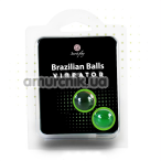 Масажна олія зі збуджуючим ефектом Secret Play Brazilian Balls Vibrator, 2 х 4 грами - Фото №1