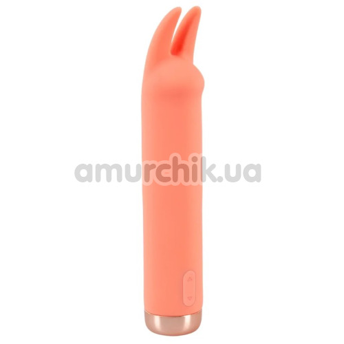 Клиторальный вибратор Peachy Mini Tickle Bunny Vibrator, оранжевый - Фото №1