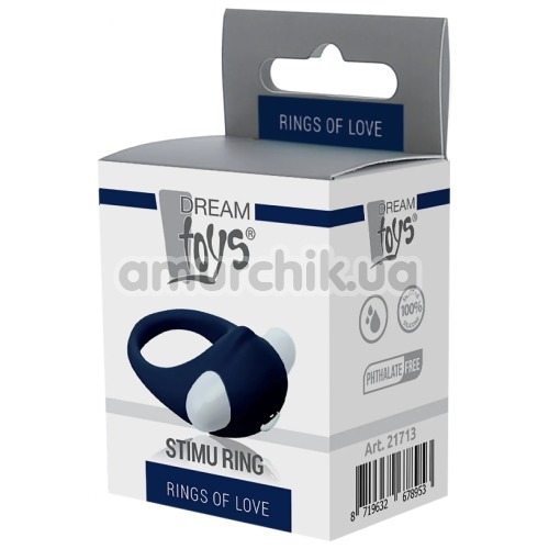 Виброкольцо для члена Rings Of Love Stimu Ring, синее