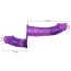 Двойной страпон с вибрацией Ultra Passion Harness Dual Penis Strap On, фиолетовый - Фото №2