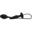 Анальный расширитель Medium Silicone Inflatable Plug M, черный - Фото №3