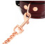 Фіксатори для рук Liebe Seele Wine Red Leather Handcuffs with Rose Gold Hardware, бордові - Фото №5