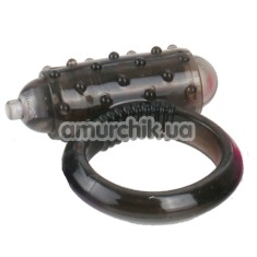 Виброкольцо Mini One Touch Vibrating Cock Ring черное - Фото №1