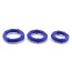 Набор эрекционных колец Posh Silicone Love Rings, 3 шт фиолетовый - Фото №4