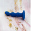 Анальная пробка Loveshop Silicone Super Wavy Plug S, синяя - Фото №5