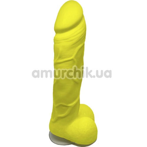 Мило у вигляді пеніса з присоскою Чистий Кайф L, жовте - Фото №1