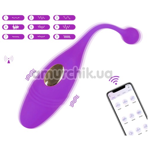 Виброяйцо Remote Control Vibrating Egg PL-APP886, фиолетовое