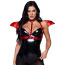 Портупея Leg Avenue Leather Bat Wing Body Harness, красная - Фото №1