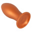 Анальная пробка Anos Giant Soft Butt Plug, оранжевая - Фото №2
